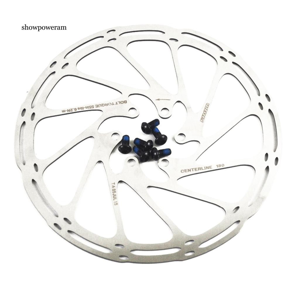 Đĩa phanh 6 cạnh 160mm 180mm cho xe đạp leo núi