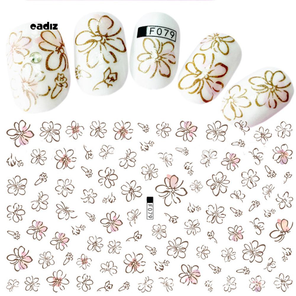 [Hàng mới về] Miếng dán họa tiết 3D dùng để trang trí móng nghệ thuật