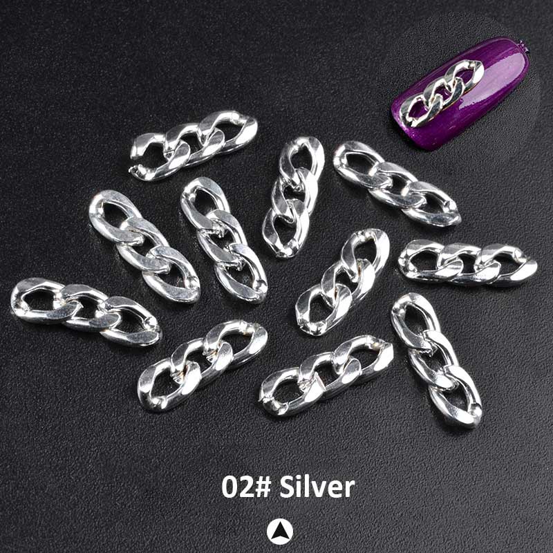 1 Túi Phụ Kiện Đinh Tán Trang Trí Móng Tay 3d DIY Hình Dây Kéo Màu Vàng / Bạc / Đen