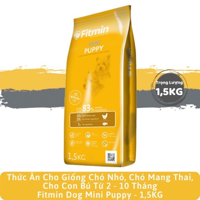 Thức Ăn Hạt Fitmin Mini Puppy 1,5Kg