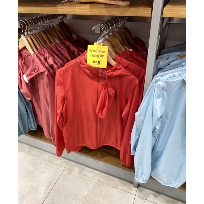 [ UNIQLO ÁO GIÓ UV CUT ] Áo khoác vải dù ( gió ) parka UV Uniqlo chính hãng