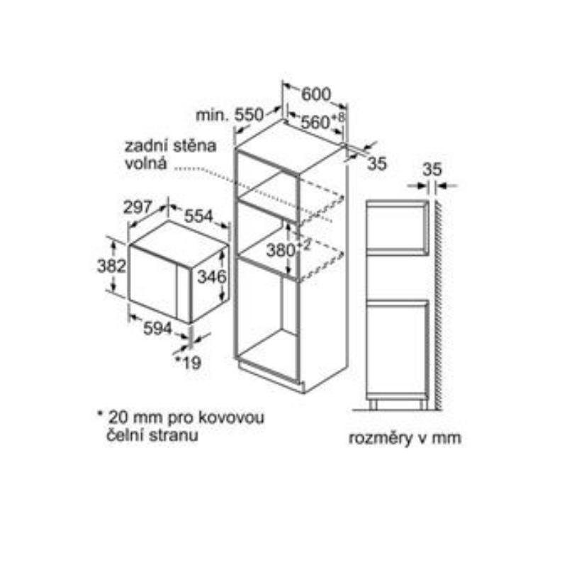 [FREESHIP HCM] Lò Vi Sóng Âm Tủ Bosch BFL523MS0B (Series 4) - Điều Khiển Núm Xoay - 5 Mức Công Suất - Hàng Chính Hãng