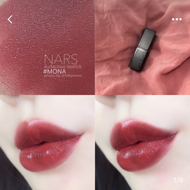 Kết quả hình ảnh cho NARS - Audacious Lipstick (Mona)"