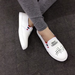 FREESHIP - Giày lười slip on mèo cá thời trang