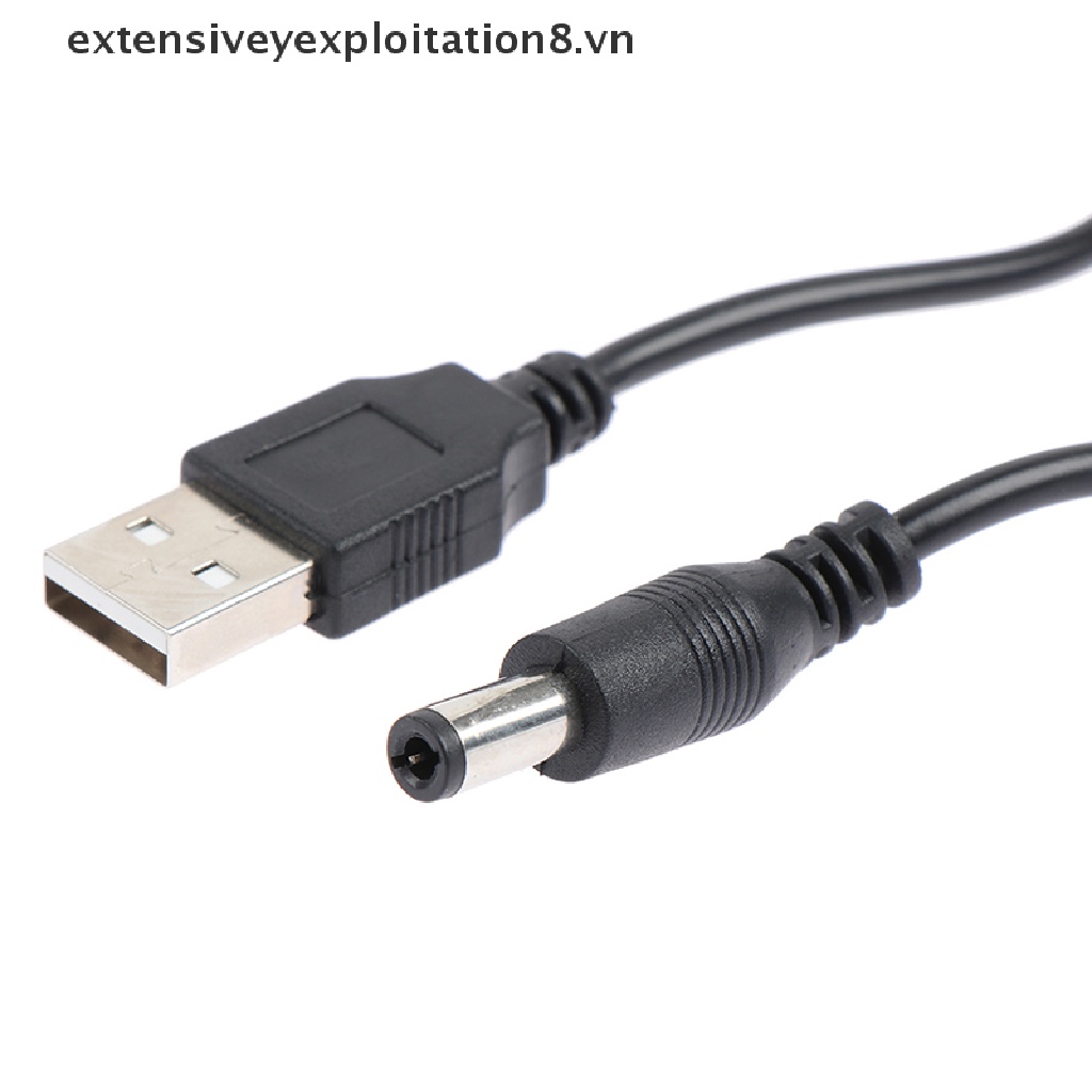 Cáp nguồn chuyển đổi đầu cắm USB sang DC 5.5 * 2.5mm tiện dụng