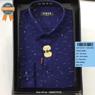 OWEN - áo sơ mi bamboo dài tay AS91561DT