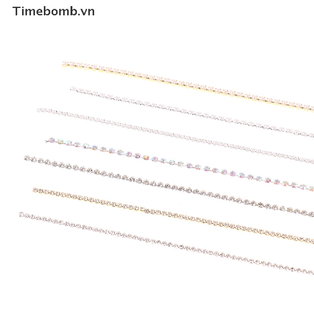 [Hàng mới về] Dây xích kim loại tùy chọn màu sắc và kiểu dáng 23cm trang trí móng tay nghệ thuật