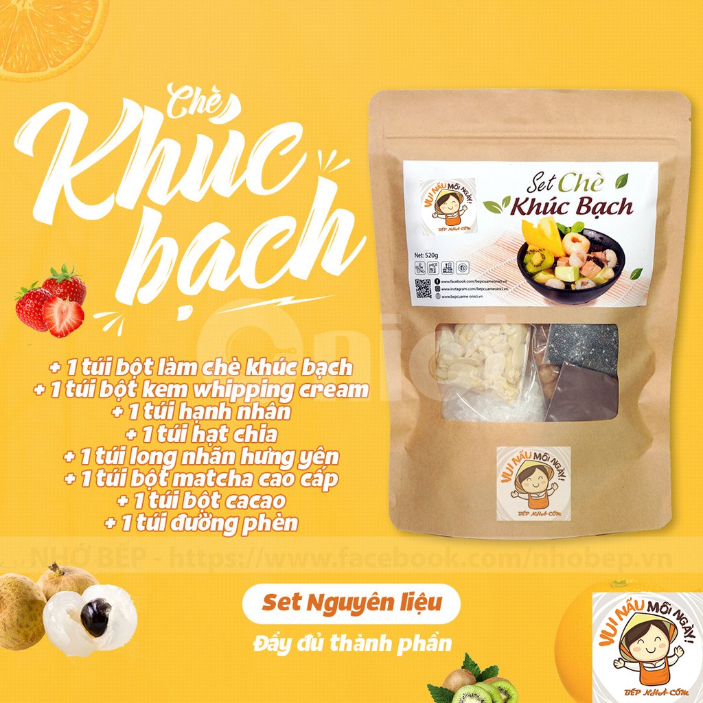Chè Khúc Bạch ( Set Lớn) Tặng Kèm Công Thức - Bếp Nhà Cốm