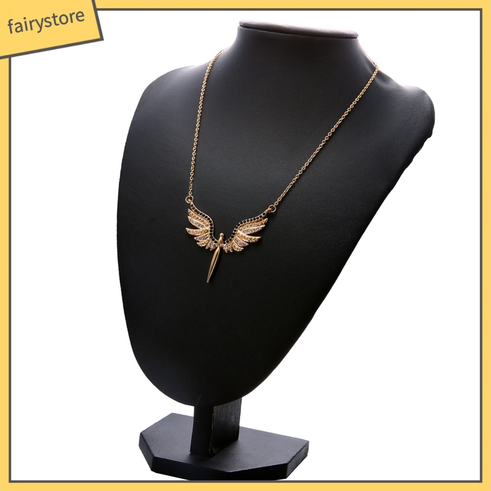 Vòng cổ Mặt Hình Đôi Cánh Thiên Thần Phối Đá Nhân Tạo Thời Trang