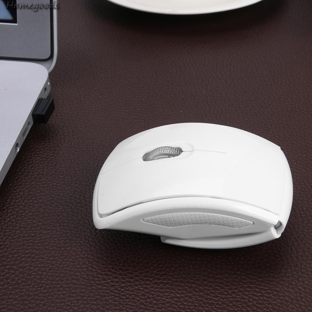 HOME-Ultra Thin 2.4G Wireless Mouse Optical Foldable Mice w/USB Receiver for PC-GOODS