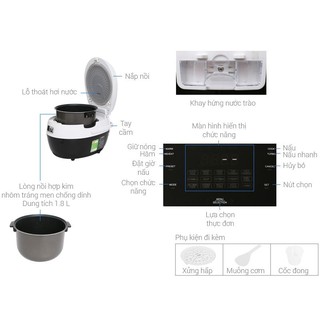 Nồi cơm điện tử Cuckoo 1.8 lít CR-1010F
