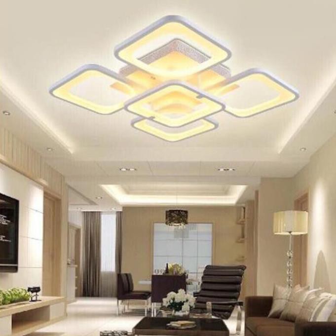 Đèn trần LED - đèn ốp trần - đèn trần trang trí 5 cánh vuông hiện đại