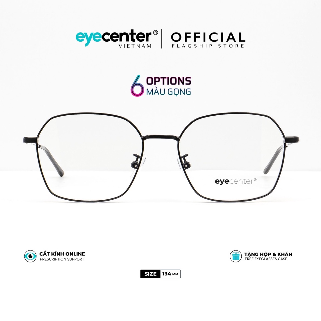 Gọng kính cận nam nữ K15-S chính hãng EYECENTER kim loại chống gỉ cao cấp nhập khẩu by Eye Center Vietnam