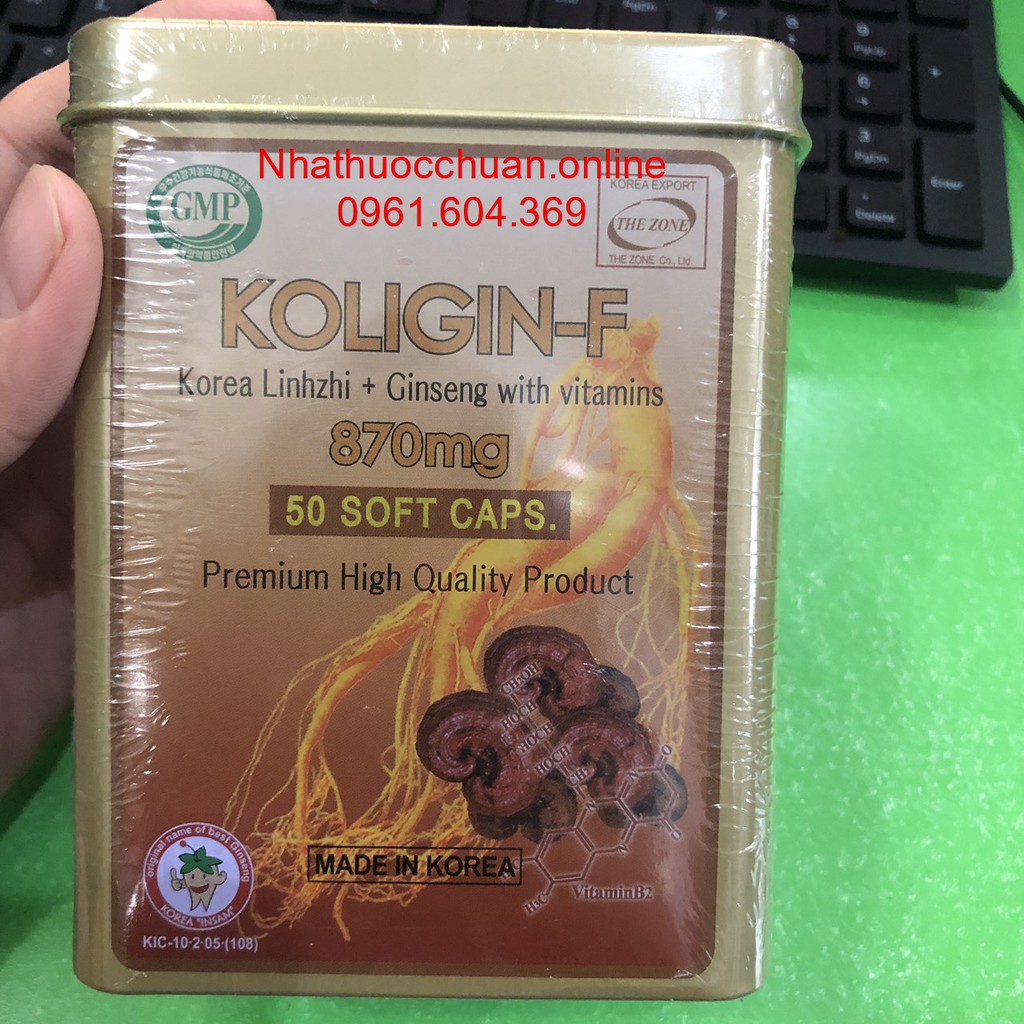 Koligin F Vitamin tổng hợp ,nhân sâm giúp bồi bổ sức khỏe tăng tập trung , chống lão hóa