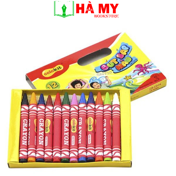 [Hỏa Tốc] Bút Sáp màu Thiên Long CR-C016- 12 màu - Nhà sách Hà My