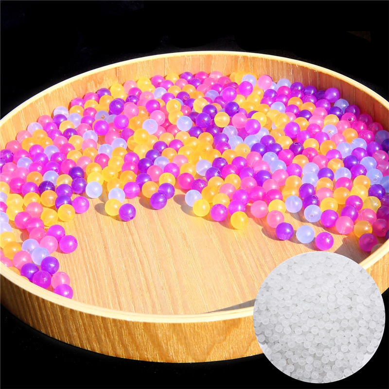 Set 100 hạt tròn 8mm thay đổi màu sắc dùng để làm đồ trang sức tự làm