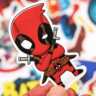 Bộ 30 Miếng Dán Trang Trí Phong Cách Marvel Độc Đáo