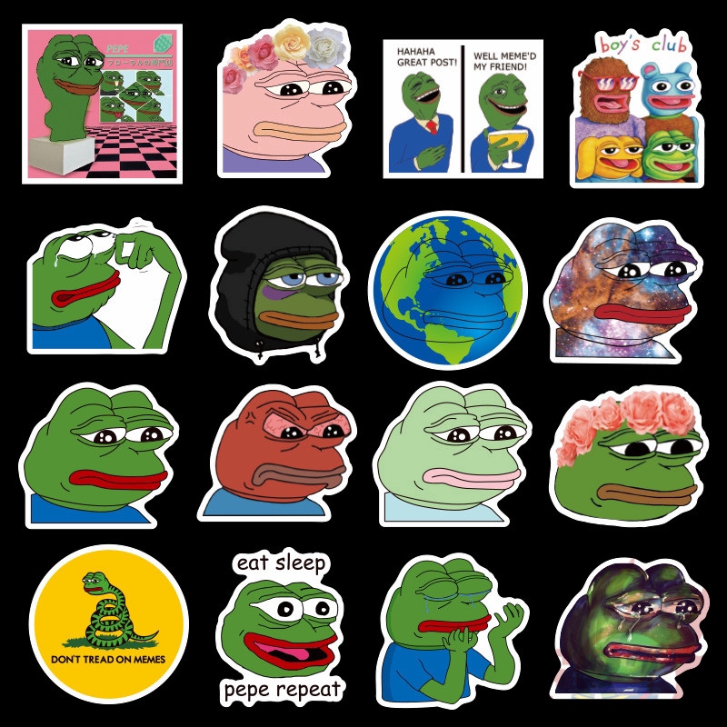❉ Pepe The Frog Series 01 - Cartoon Stickers ❉ 50Pcs/Set Sad Frog Waterproof DIY Decals Doodle Stickers