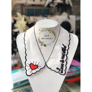 cổ áo ren sơ mi nữ phong cách hàn quốc