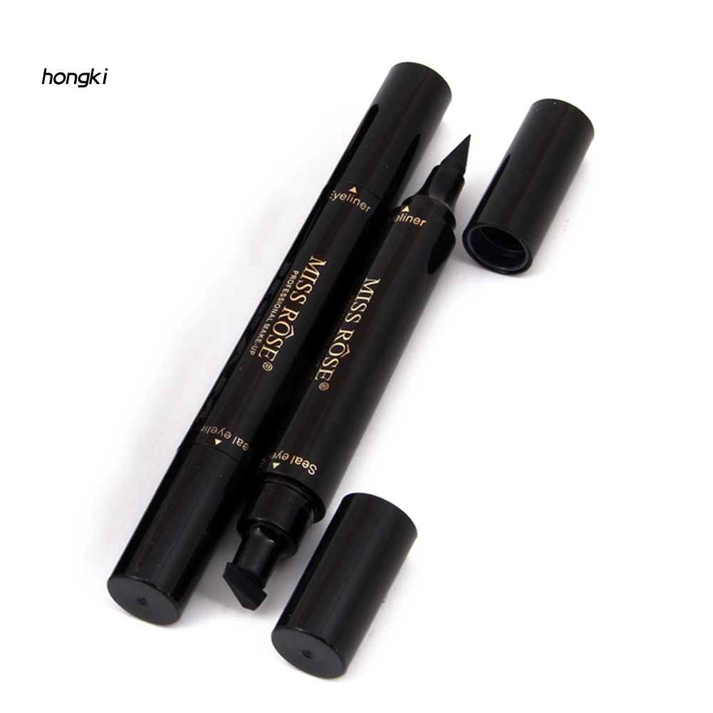 Bút kẻ mắt dạng lỏng hai đầu có đầu tem in hình đuôi mắt trang điểm cho nữ
 | BigBuy360 - bigbuy360.vn