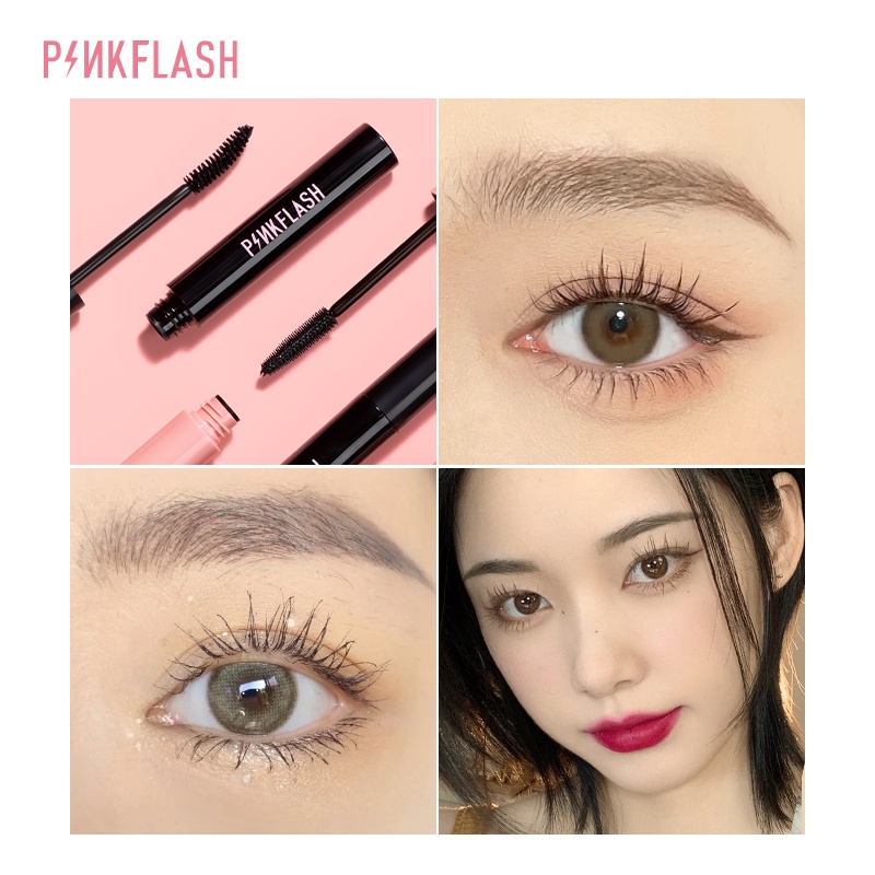 Mascara PINKFLASH trang điểm cho ban đêm/ban ngày chống thấm nước chất lượng cao tiện dụng