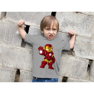 Áo Thun Bé Trai - Chibi Avenger - Iron Man Cao Cấp