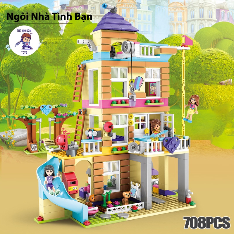 Đồ Chơi Lắp Ráp Friends Mô Hình Ngôi Nhà Tình Bạn Emma Olivia Và Andrea Đồ Chơi Bé Gái 3012