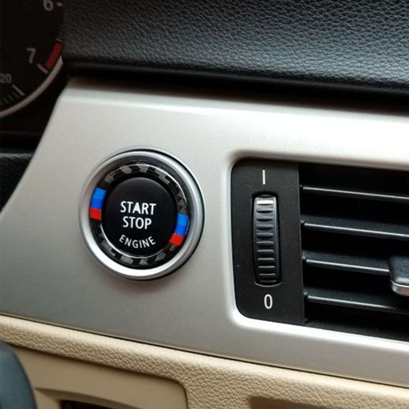 Vòng Đệm Trang Trí Nút Khởi Động Xe Hơi E90 E92 Ốp