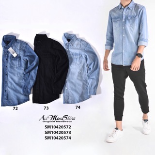 Áo sơ mi nam loại áo denim ( hót nhất 2018)của Routine
