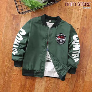 Áo gió DTS bomber phong cách bóng rổ cho bé trai