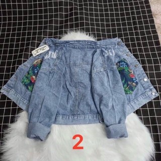 Áo khoác jean nữ dáng lửng