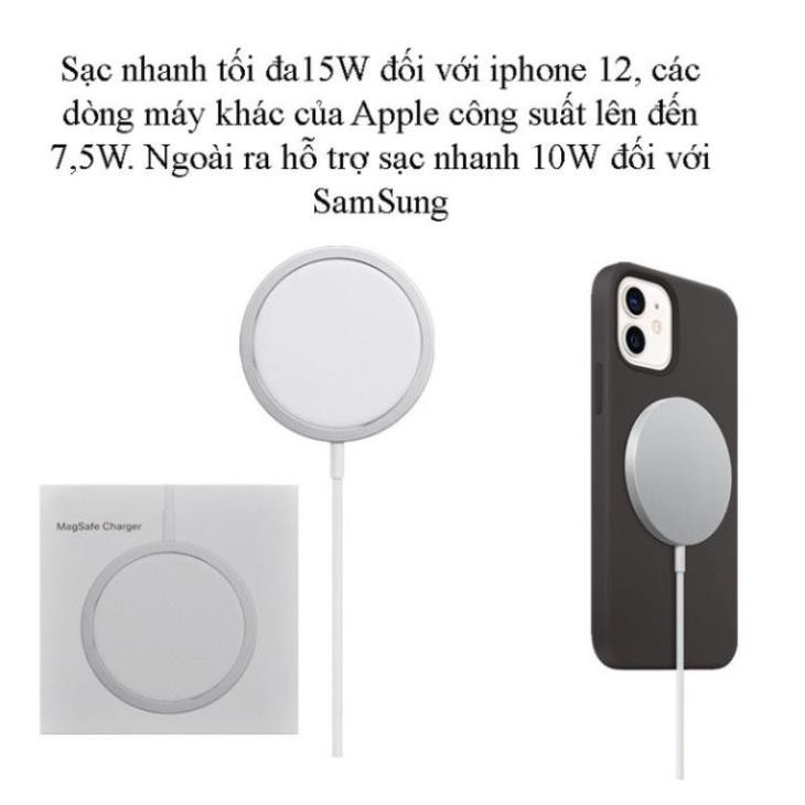 [BẢO HÀNH 12 THÁNG] Đế sạc không dây MagSafe tự động có từ tính cho iPhone12/iPhone11/iPhone8-12promax-QT