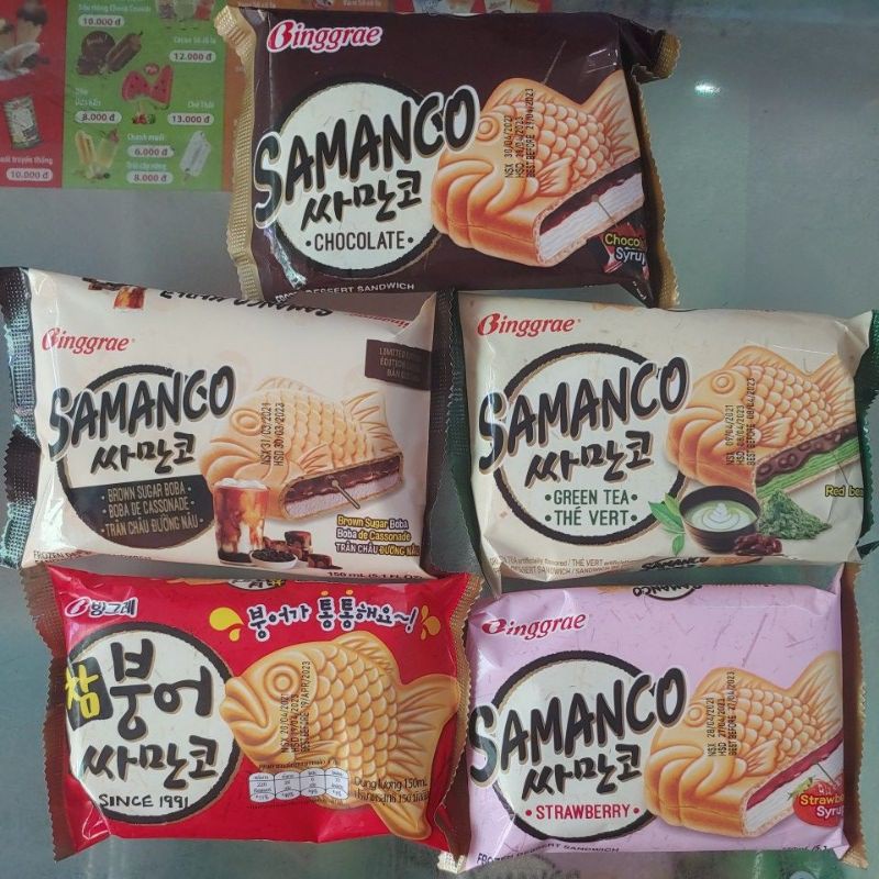 Kem bánh cá Samanco Hàn Quốc các vị