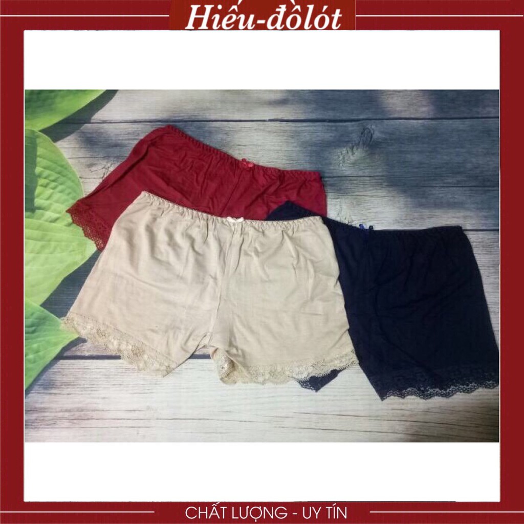 Quần Lót Nữ Mặc Trong Váy Cotton 100% Chân Pha Ren Hàng VNXK Hieu Store24h