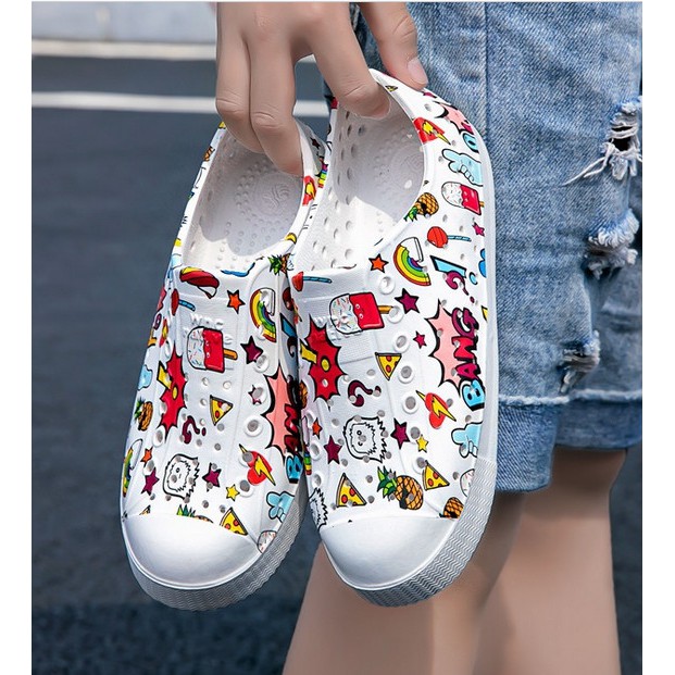 Giày wnc Native 2021 trẻ em siêu nhẹ. Giày đi mưa cho bé trai bé gái, chất liệu nhựa chống thấm nước freeship
