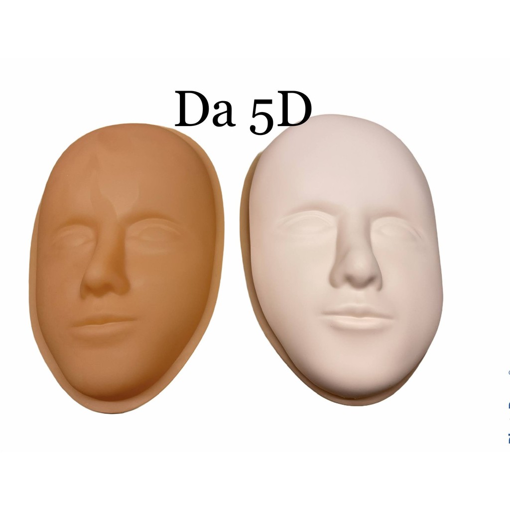 Da 5D khuôn mặt, da mặt 5D tập phun xăm, trang điểm kèm đế đặt