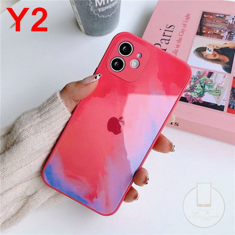 ốp điện thoại Kính Cường Lực Chống Sốc Hình Vuông Cho Iphone 12 11 Pro Max Xr X Xs Max 7 8 Plus 12 Mini Se 2020