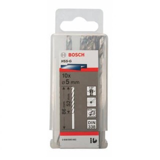 Mũi khoan sắt Bosch HSS-G  từ 1mm - 7.5mm ( hộp 10 mũi )