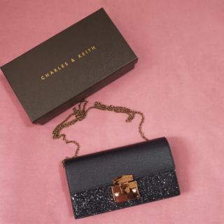 Ví CNK 3 màu đỏ/xanh mint/ nhũ tím than