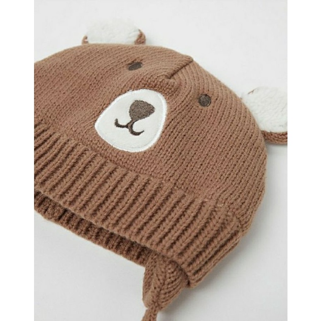 Set mũ kèm găng tay len cho bé size 6/12m 12/18m G.eorge A.uth