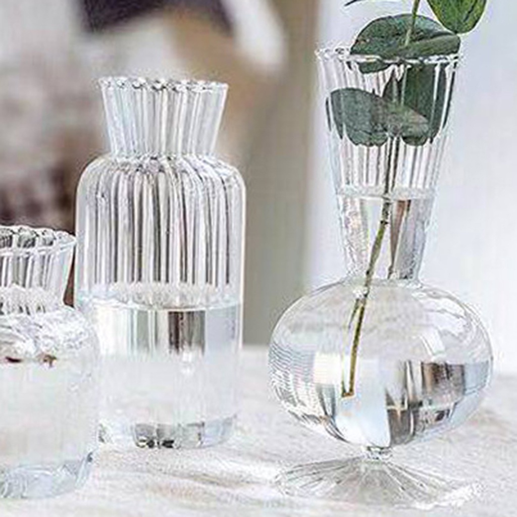 Lọ hoa trong suốt đơn giản dùng trang trí nhà cửa/ tiệc cưới