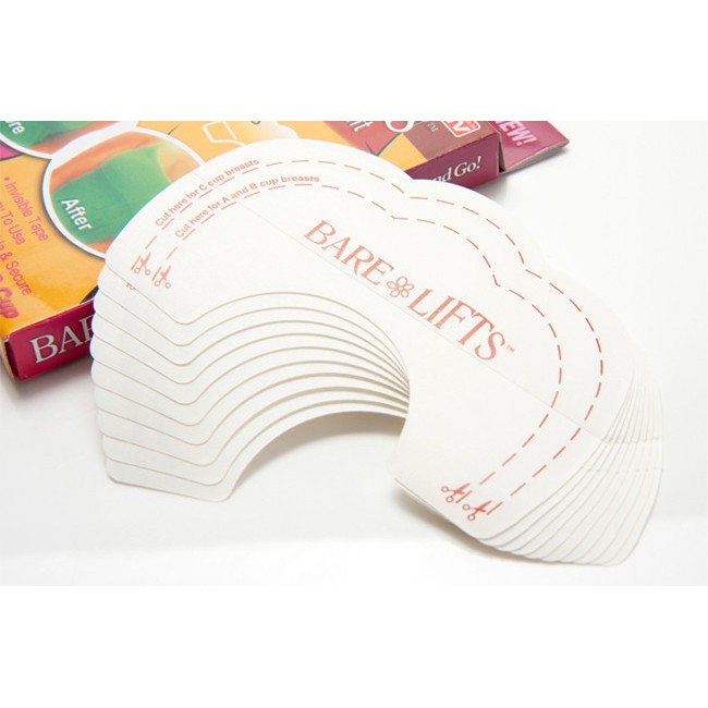 Combo 50 Miếng Dán Nâng Ngực Trong Suốt Bare Lifts - BX1177
