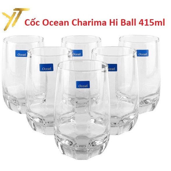 Cốc thủy tinh Ocean Charisma Long Drink dung tích 415ml (Bộ 6 chiếc)