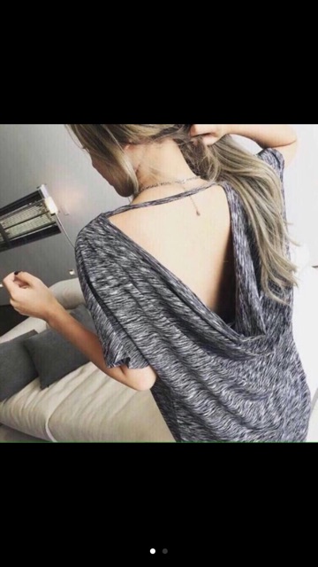 Áo đổ lưng bigsize đen