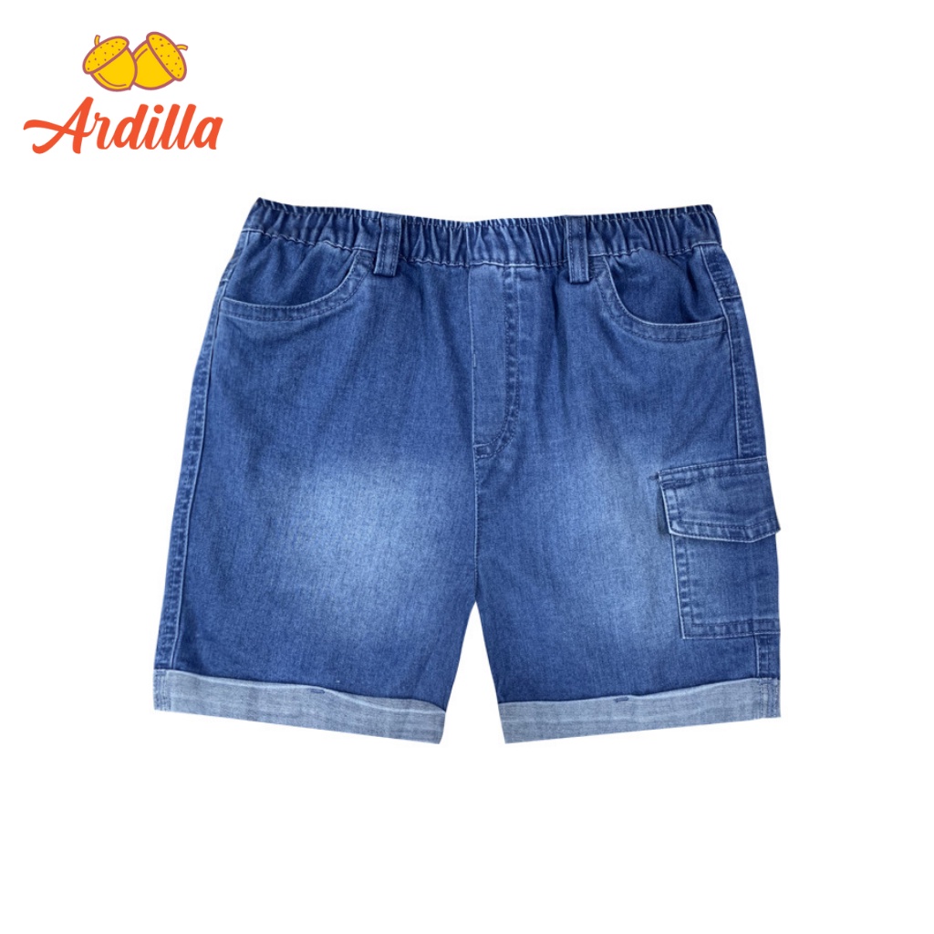 Quần Short Jeans Bé Trai ARDILLA Phong Cách Năng Động, Chất Vải Mềm Mại, Thoải Mái Cho Bé 2-8 Tuổi KB1604