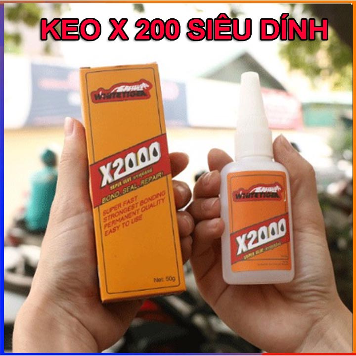 Keo dán đa năng X 2000 dán được mọi thứ siêu bền, Keo Dán Gỗ, Thủy Tinh, Dán Nhựa An Toàn Với Da Tay FERADO