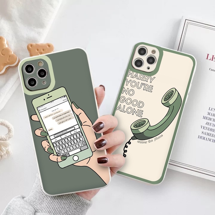 Ốp lưng iphone Điện thoại ốp bảo vệ camera vuông cạnh đủ mã 6 đến 11 12 13 promax tr350