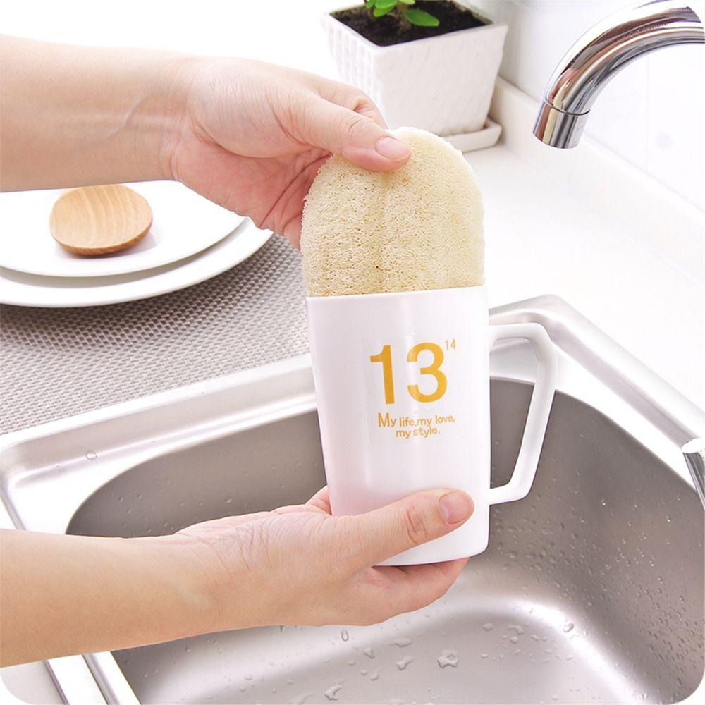 Bộ 1 / 5 Miếng Xơ Mướp Rửa Chén Dĩa Chống Dính Dầu Tiện Dụng
