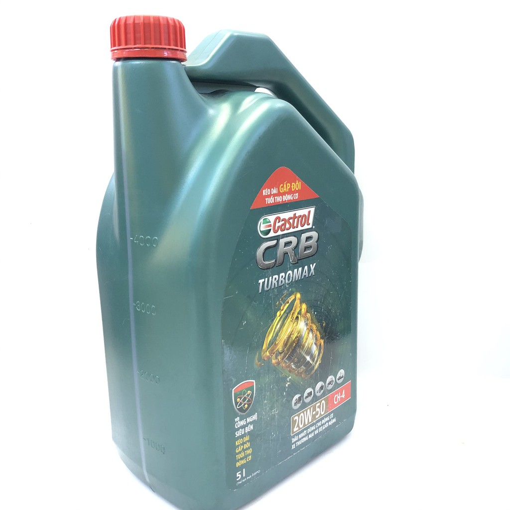 Nhớt Xe ô tô máy dầu Castrol CRB Turbo 20W-50, CH-4/SF (5L)