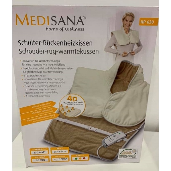 Tấm Sưởi Áo Cho Vai Và Cổ Medisana HP 630 Rucken – Und Nackenheizkissen XL